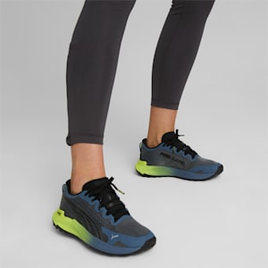 Zapatos para correr Fast-Trac NITRO para mujer, Evening Sky-Light Lime
