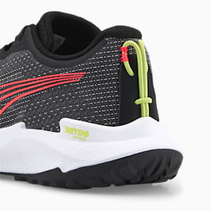 Fast-Trac NITRO Running Shoes Women, Puma Black-Sunset Glow-Light Lime