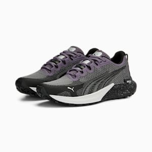 ウィメンズ ファストトラック ニトロ ランニングシューズ, Purple Charcoal-PUMA Black