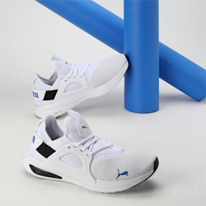 SOFTRIDE Enzo Evo Unisex Running Shoes, Puma White-Ultra Blue-PUMA Black, extralarge-IND