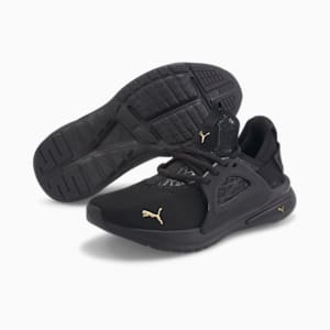 Zapatos para correr Softride Enzo Evo Metallic para mujer, Puma Black