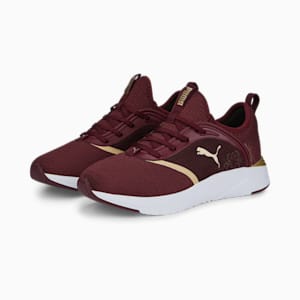 SOFTRIDE Ruby Deco Glam Women's Running Shoes, Aubergine-Puma Team Gold, extralarge-IND