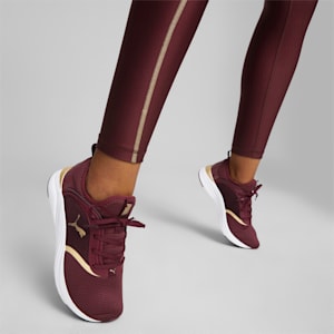 Softride Ruby Deco Glam Running Shoes Women, Aubergine-Puma Team Gold
