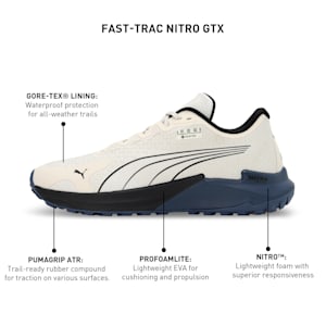 Fast-Trac NITRO GORE-TEX® Men's Trail Running Shoes, Alpine Snow-Inky Blue, extralarge-IND
