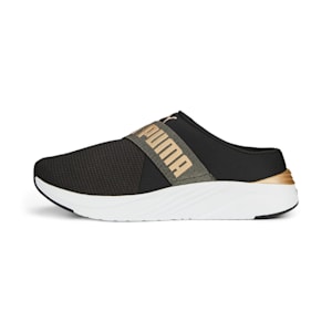 Softride Ruby Women's Mule, PUMA Black-PUMA Gold-PUMA White