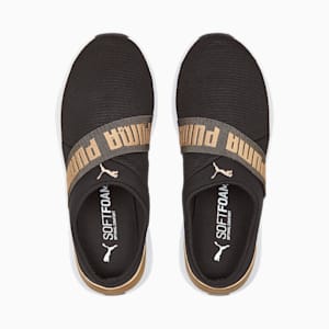 Softride Ruby Women's Mule, PUMA Black-PUMA Gold-PUMA White