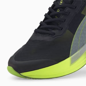 Deviate Nitro Elite Carbon Men's Running Shoes, Puma Black-Lime Squeeze-Asphalt, extralarge-IND
