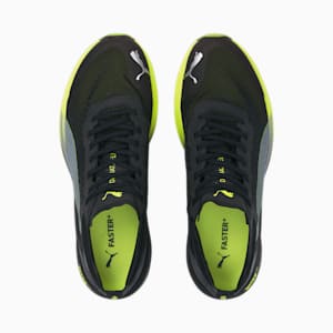Deviate NITRO Elite Carbon Running Shoes Men, Puma Black-Lime Squeeze-Asphalt