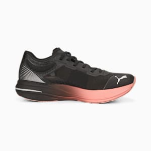 Zapatos para correr Deviate NITRO Elite Carbon para mujer, Puma Black-Carnation Pink-Asphalt