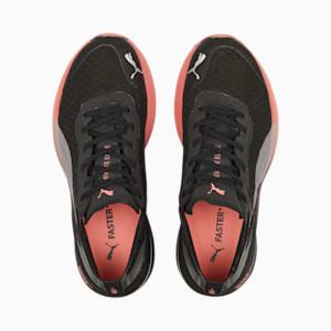 Zapatos para correr Deviate NITRO Elite Carbon para mujer, Puma Black-Carnation Pink-Asphalt