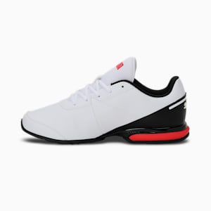 Equate SL Men's Running Shoes, Puma White-Puma Black-High Risk Red, extralarge-IND