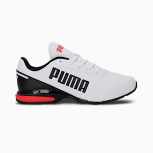 Equate SL Men's Running Shoes, Puma White-Puma Black-High Risk Red, extralarge-IND