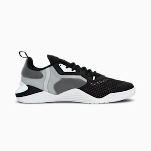PUMA x one8 Fuse 2.0 Camo Unisex Training Shoes, Puma Black-Harbor Mist, extralarge-IND