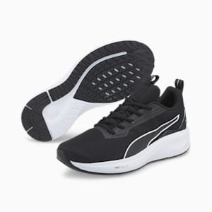 Fire Runner Profoam Unisex Running Shoes, Puma Black-Puma Black-Puma White, extralarge-IND
