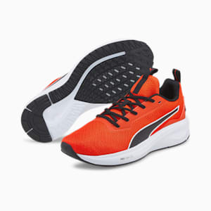 Fire Runner Profoam Unisex Running Shoes, Cherry Tomato-Puma Black-Puma White, extralarge-IND