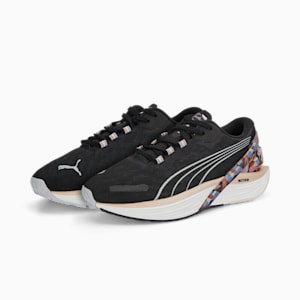 Zapatos para correr PUMA x Maggie Stephenson Run XX NITRO para mujer, Puma Black-Cloud Pink-Arctic Ice