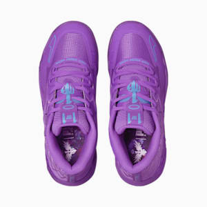 MB.01 Queen City Basketball Shoes, Purple Glimmer-Blue Atoll