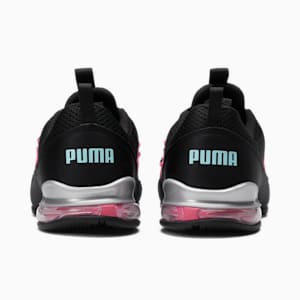 Zapatos para correr Riaze Prowl Pop para mujer, Puma Black-BRIGHT ROSE-Gulf Stream