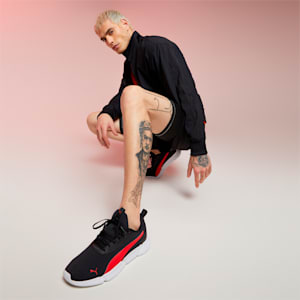 Flair 2  Men's Running Shoes, Puma Black-High Risk Red