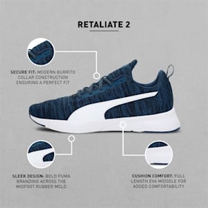 Retaliate 2 Unisex Running Shoes, Dark Denim-Puma White, extralarge-IND