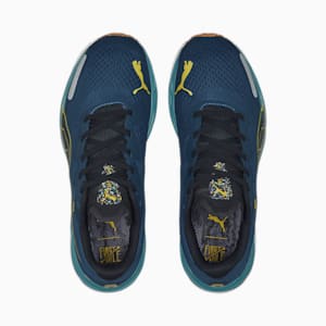 Chaussures de course PUMA x FIRST MILE Velocity NITRO 2 Homme, Dark Night-Fresh Pear