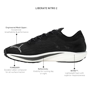 Liberate NITRO™ 2 Men's Running Shoes, PUMA Black-PUMA Silver, extralarge-IND