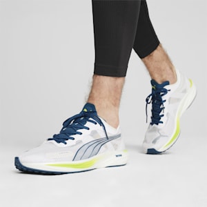 Tenis de correr para hombre Liberate NITRO 2, PUMA White-Ocean Tropic-Lime Pow, extralarge