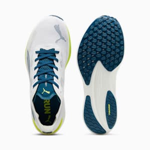 Tenis de correr para hombre Liberate NITRO 2, PUMA White-Ocean Tropic-Lime Pow, extralarge