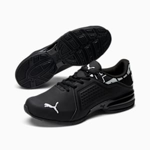 Viz Runner Repeat Men's Sneakers, Puma Black-Puma White, extralarge