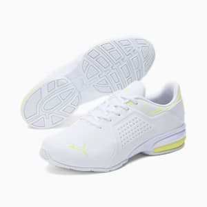 Zapatos deportivos para correr Viz Runner Repeat para hombre, PUMA White-Lime Squeeze