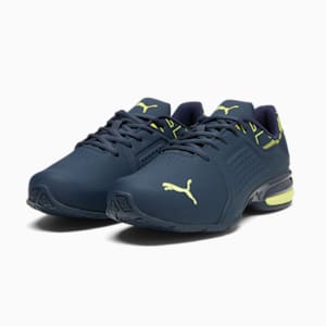 Viz Runner Repeat Men's Running Sneakers, Club Navy-Lime Sheen, extralarge