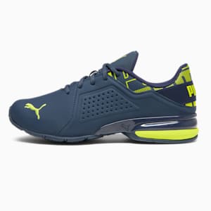 Viz Runner Repeat Men's Running Sneakers, Club Navy-Lime Sheen, extralarge