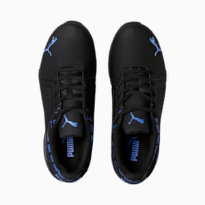Zapatos para correr Viz Runner Repeat Wide para hombre, PUMA Black-Royal Sapphire