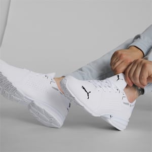 Viz Runner Repeat Wide Men's Running Shoes, PUMA White-PUMA Black, extralarge