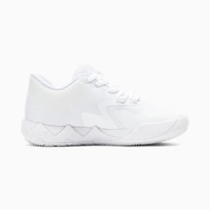 Tenis de básquetbol juvenil PUMA x LAMELO BALL MB.01 Lo, Puma White-Silver, extralarge