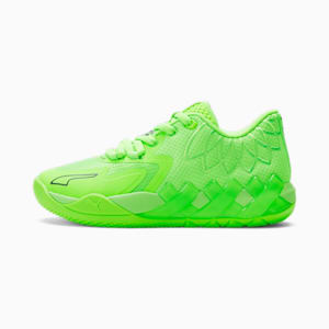 PUMA x LAMELO BALL MB.01 Lo Big Kids' Basketball Shoes, Green Gecko-CASTLEROCK, extralarge