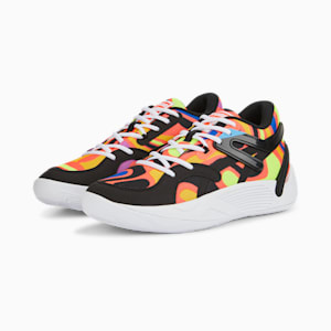 TRC Blaze Court Lava Basketball Shoes, Ocean Dive-Fiery Coral