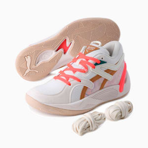 メンズ PUMA x CHILDHOOD DREAMS TRC ブレイズ コート バスケットボール シューズ, Pristine