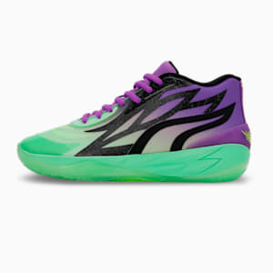 PUMA x Rick and Morty MB.02 Basketball Shoes, Safety Yellow-Elektro Green, extralarge-IND