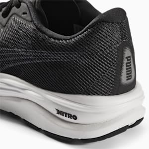 Velocity NITRO 2 Wide Men's Running Shoes, Puma Black-Metallic Silver