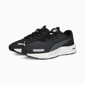 Velocity NITRO 2 Wide Men's Running Shoes, Puma Black-Metallic Silver