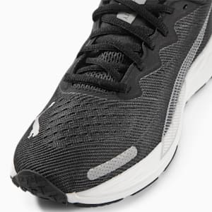 Zapatos para correr anchos Velocity NITRO 2 para mujer, Puma Black-Metallic Silver