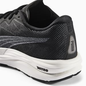 Zapatos para correr anchos Velocity NITRO 2 para mujer, Puma Black-Metallic Silver