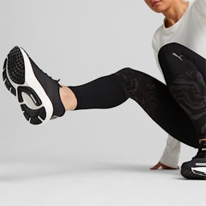 Zapatos para correr anchos Velocity NITRO 2 para mujer, Puma Black-Metallic Silver