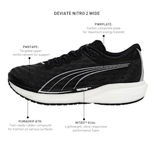 Deviate Nitro 2 Wide Men's Running Shoes, Puma Black, extralarge-IND