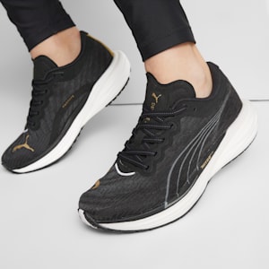 ウィメンズ ディヴィエイト ニトロ 2 ワイド ランニングシューズ, Puma Black
