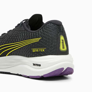 ウィメンズ ヴェロシティ ニトロ 2 ゴアテックス ランニングシューズ, PUMA Black-Purple Pop-Yellow Burst, extralarge-JPN
