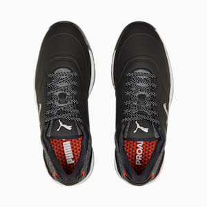 メンズ ゴルフ プロアダプト アルファキャット 2.0 ラバーソール スパイクレス シューズ, PUMA Black-Red Blast, extralarge-JPN