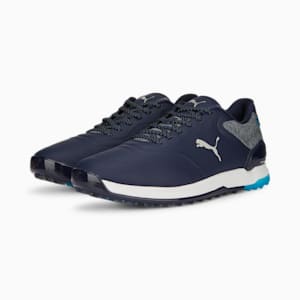 メンズ ゴルフ プロアダプト アルファキャット 2.0 ラバーソール スパイクレス シューズ, PUMA Navy-Speed Blue
