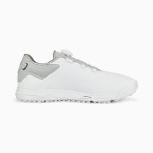 メンズ ゴルフ プロアダプト アルファキャット 2.0 ディスク スパイクレスシューズ, PUMA White-Flat Light Gray-Flat Light Gray, extralarge-JPN